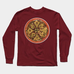 Coptic Manuscript Cross Medallion Long Sleeve T-Shirt